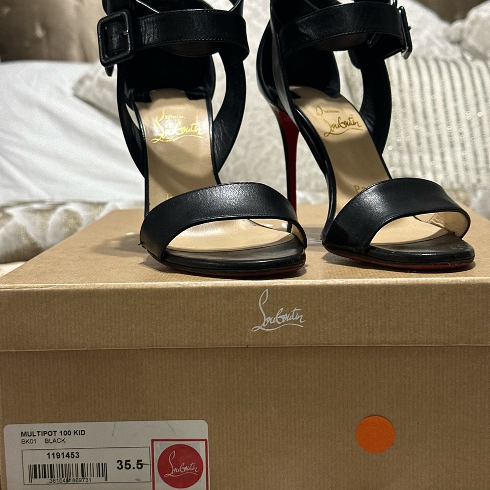 Christian Louboutin Multipot 100 Kid black sz 35.5 - Picture 8 of 12